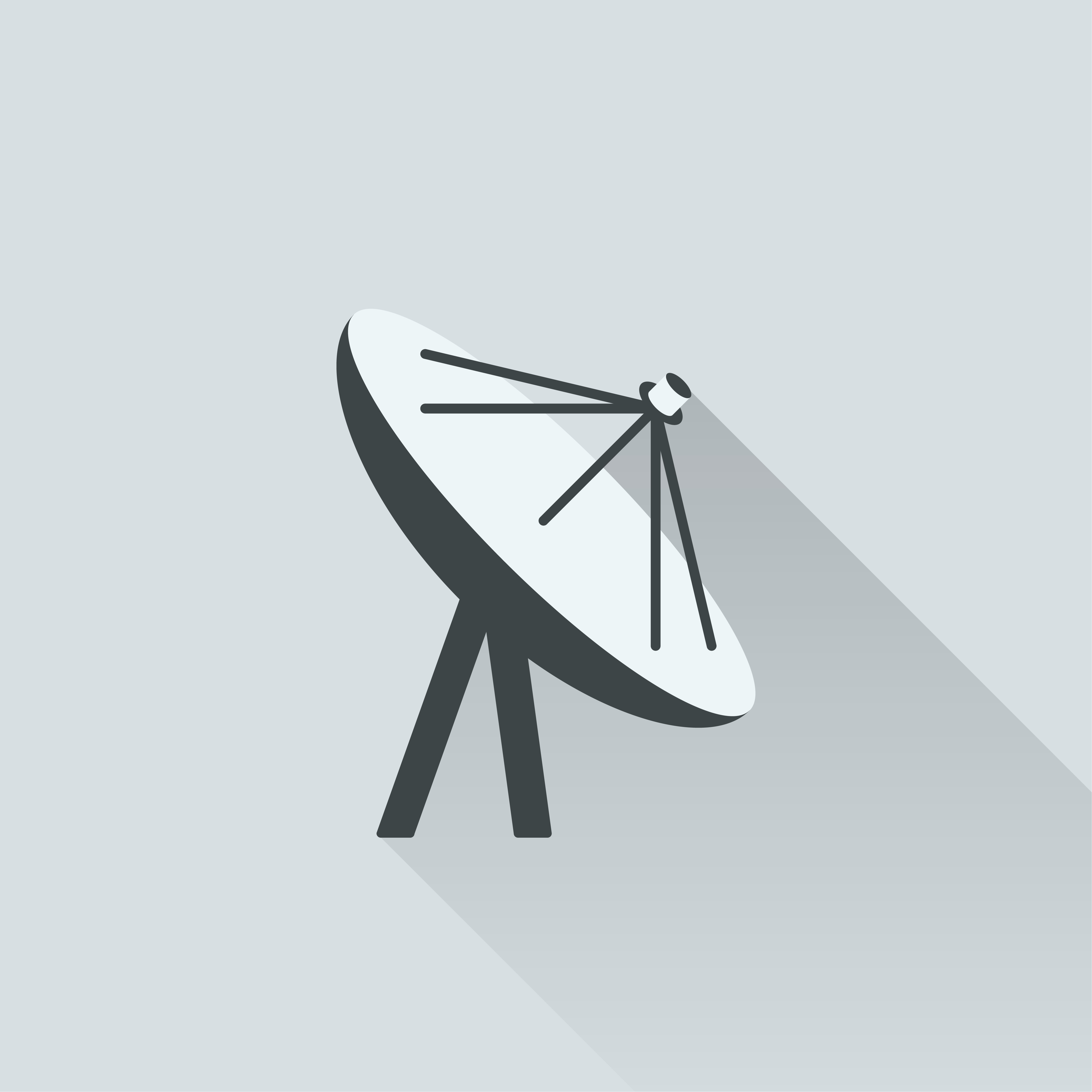 Illustration of satellite antenna